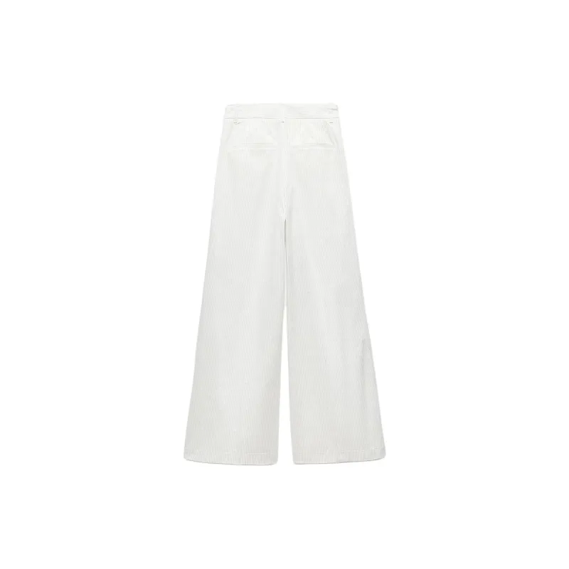 ZARA Casual Pants Women's White/Black-1