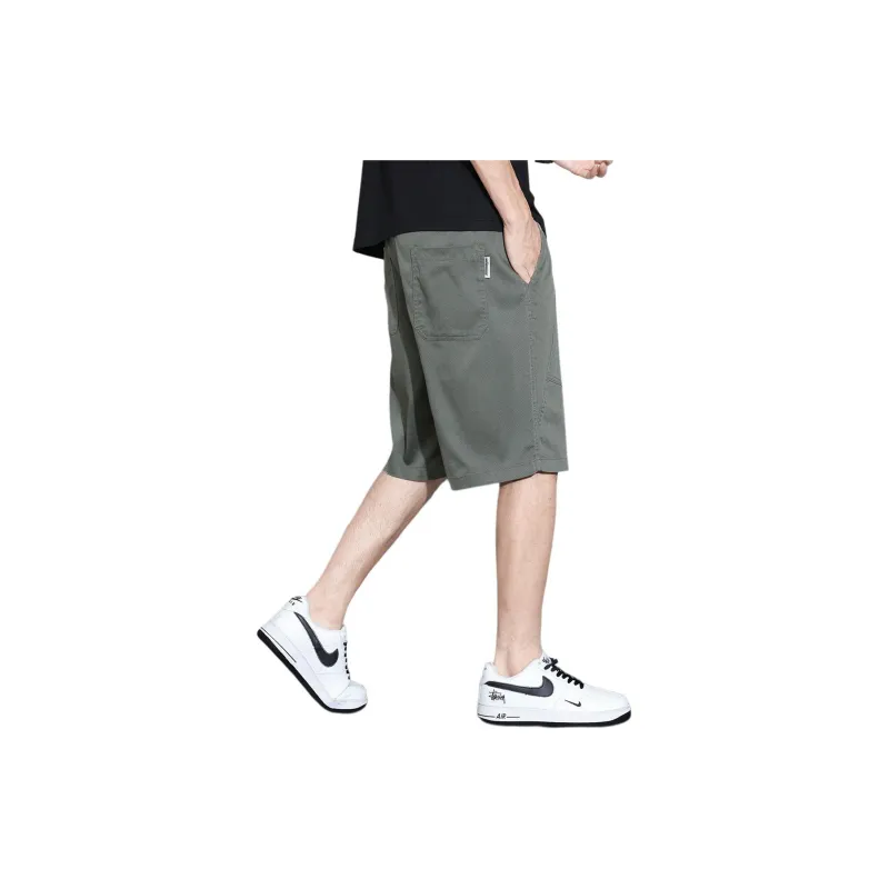Tonlion Casual Shorts Men's Olive Green-2