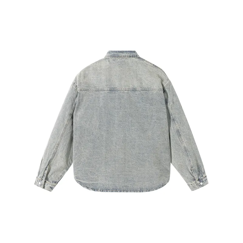 PILOTDRAGON P&D 24FW Denim Jacket Unisex Yellow Mud-1