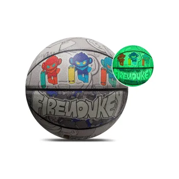 FireMonkey PU Basketball Gray Size 7 Ball Glow in The Dark Training Unisex