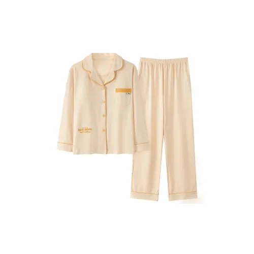 The Story Of The Flower Season Pajama Set Women's Wheat