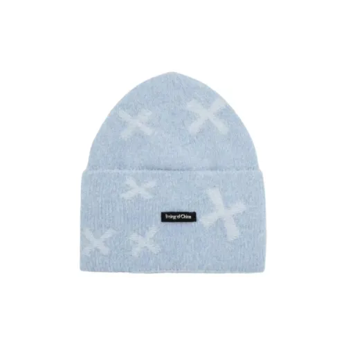 LiNing Acrylic Beanies Unisex Blue