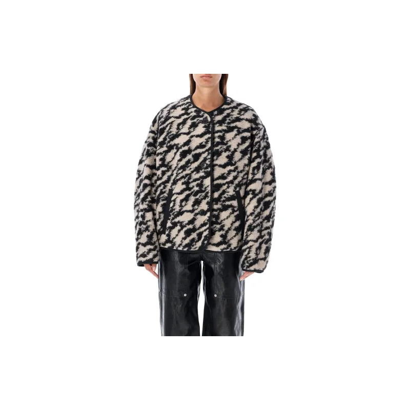 ISABEL MARANT ETOILE Himala Zebra-Printed Button-Up Jacket-1