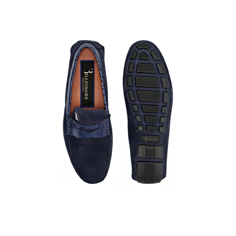Billionaire Loafers Men's Dark Blue-3