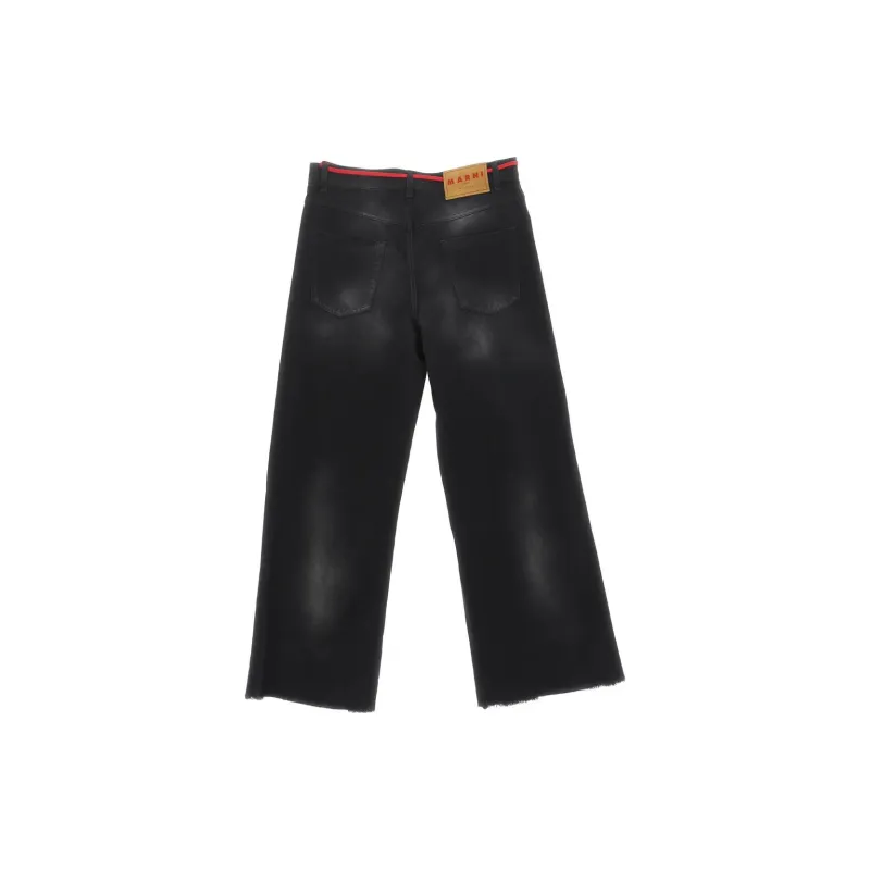 MARNI Drawstring Wide Denim Pants-1