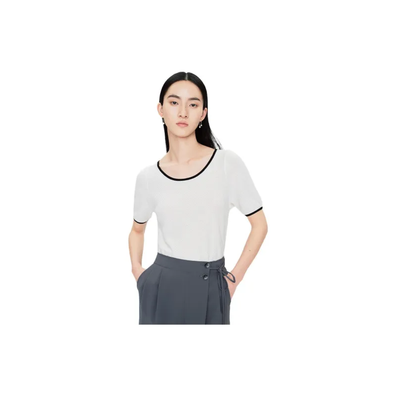 TKY SHOP T Shirt Women's Black White-2