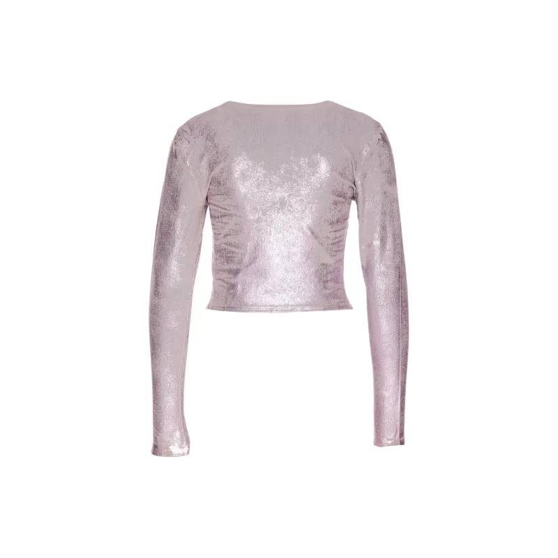 DIESEL Embellished Long Sleeved Cropped Top-1