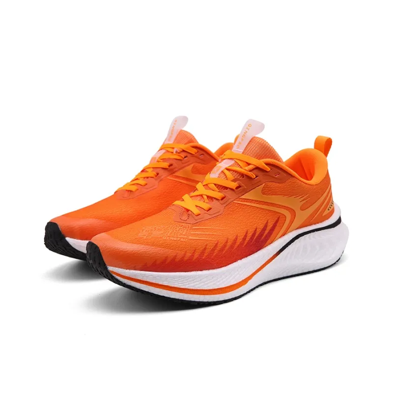 Qing Pao Running Shoes Men Low Top White-2