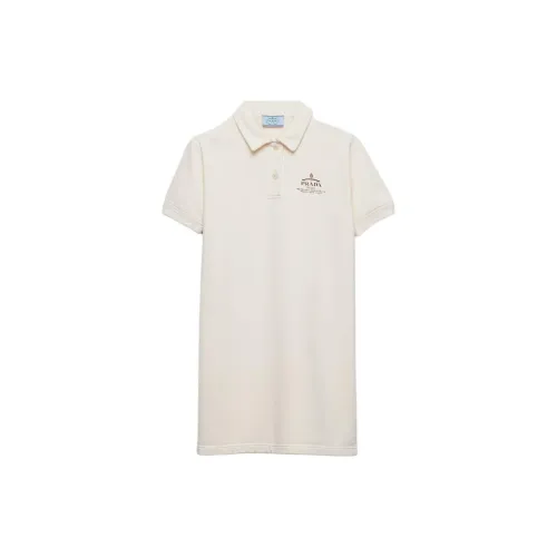 PRADA Fleece Short-sleeves Mini Dress