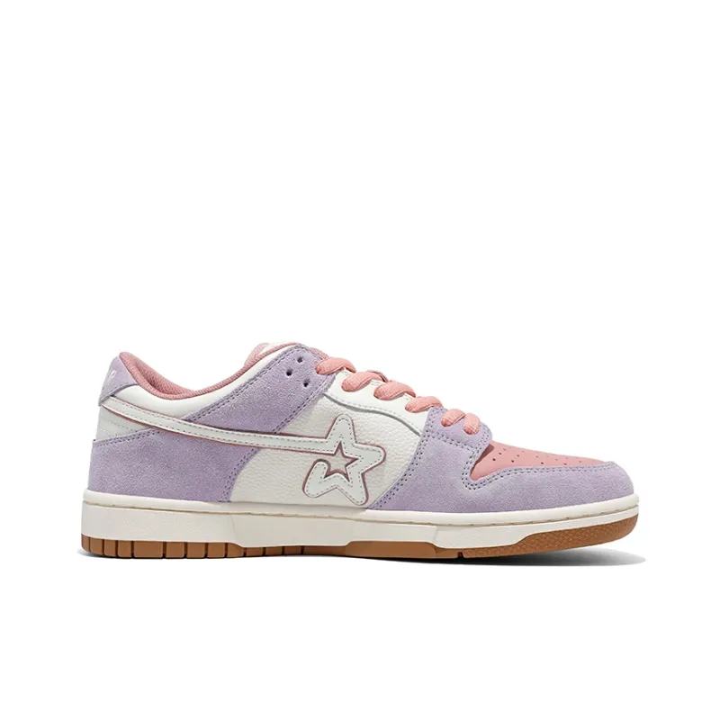 RIPSTAR SKBD Low Maxes Gradual Pink Anti Slip Wear Resistant Low Top Skateboard Shoes Unisex Pink Purple-1