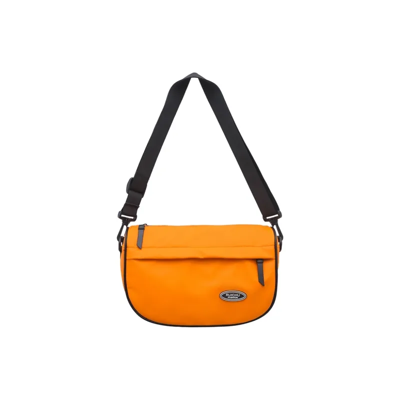 OUZIHUANG Nylon Fabric Crossbody Bag Unisex Black/White/Khaki/Green/Orange-13