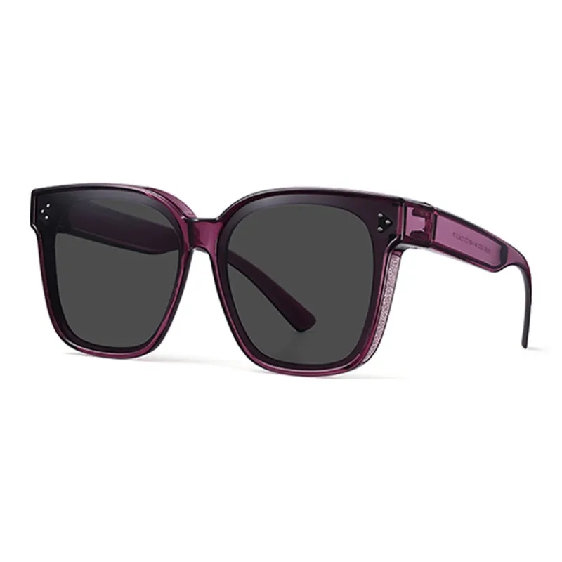Sha Lehua TR/Memory Plastic Square Sunglasses Unisex-2