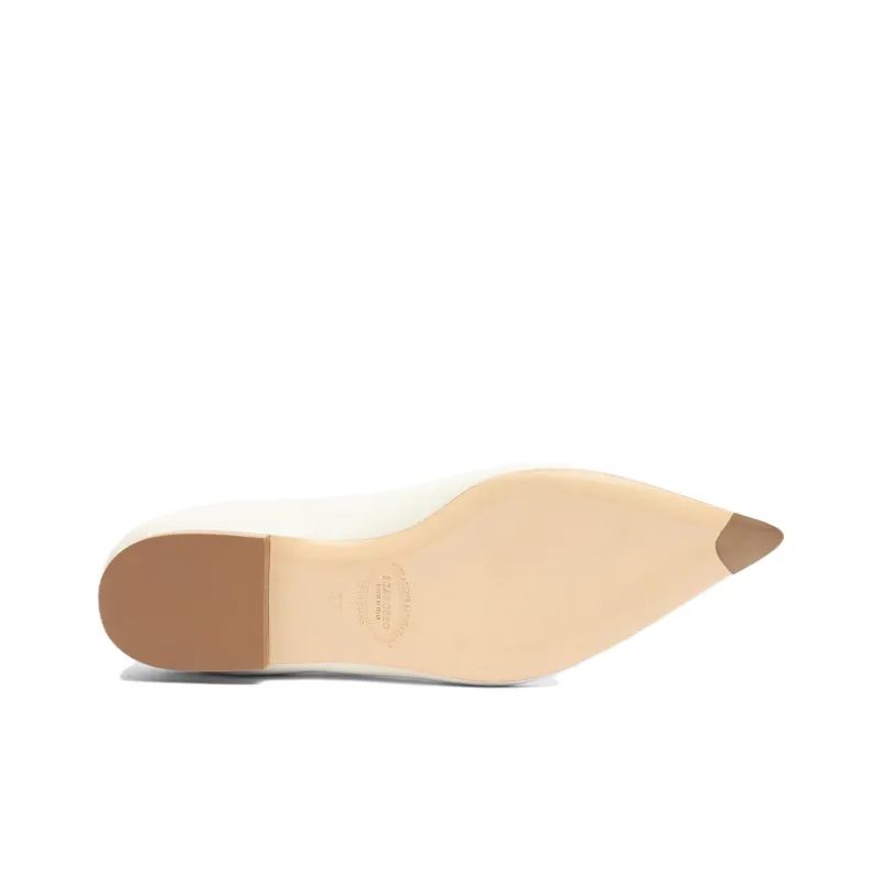 SCAROSSO Iris Pointed toe Leather Ballerinas Women's-4