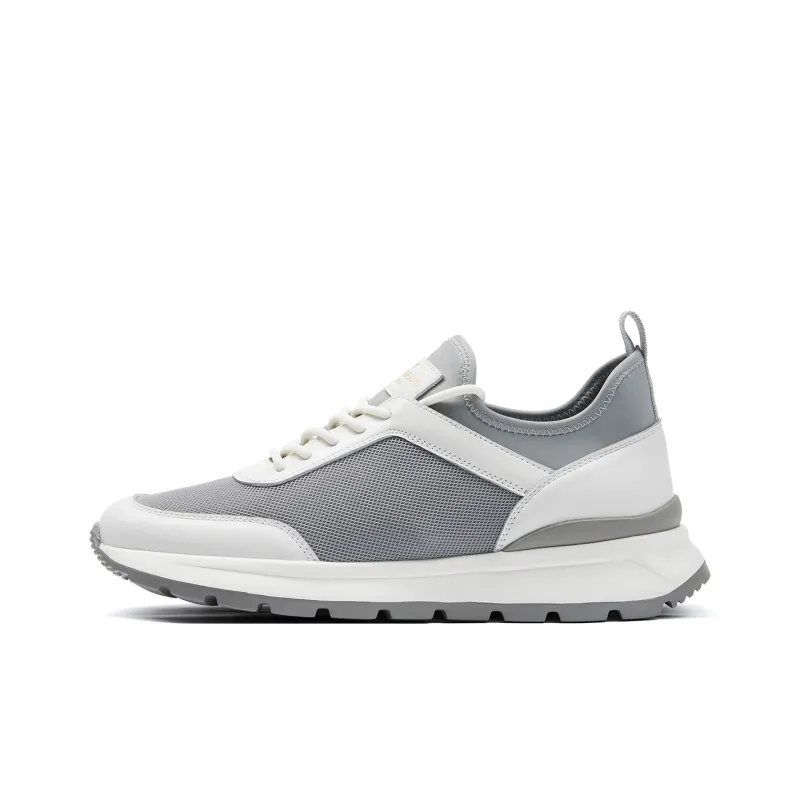 SEVEN Cushioning Wear Resistant Low Top Running Shoes Men's White-0