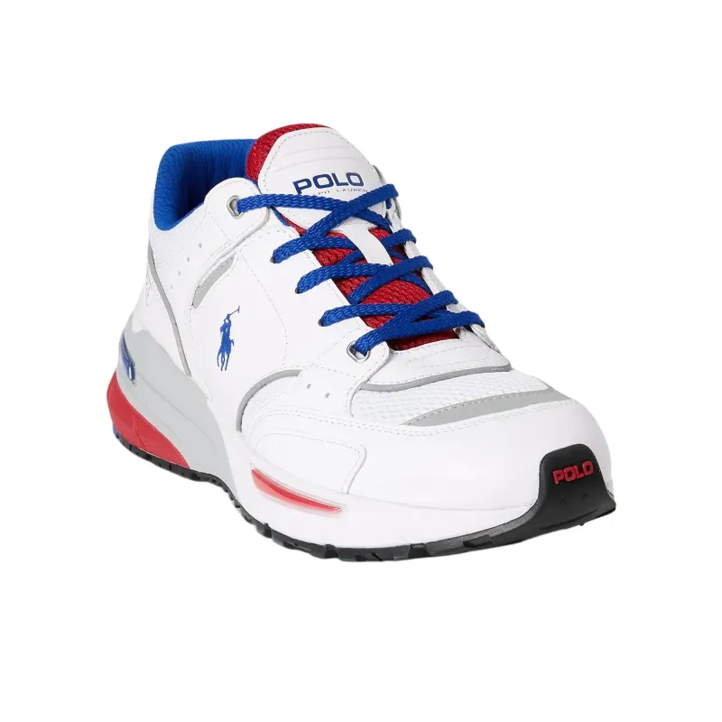 Polo Ralph Lauren Trackster 200 Low Top Casual Shoes Men's White-2