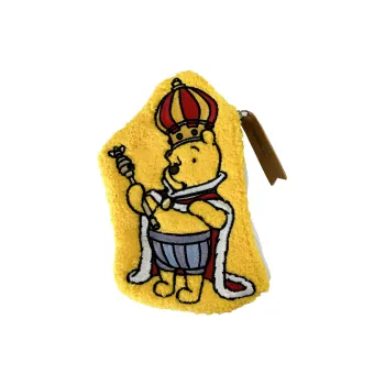 Disney Winnie The Pooh Series Polyester Key Pouch Coin Purse Women's Yellow & Red