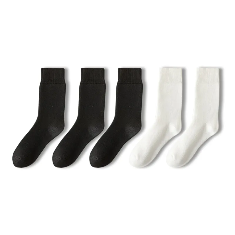 JIAZINI Mid Calf Socks Men's 5 Pack-1