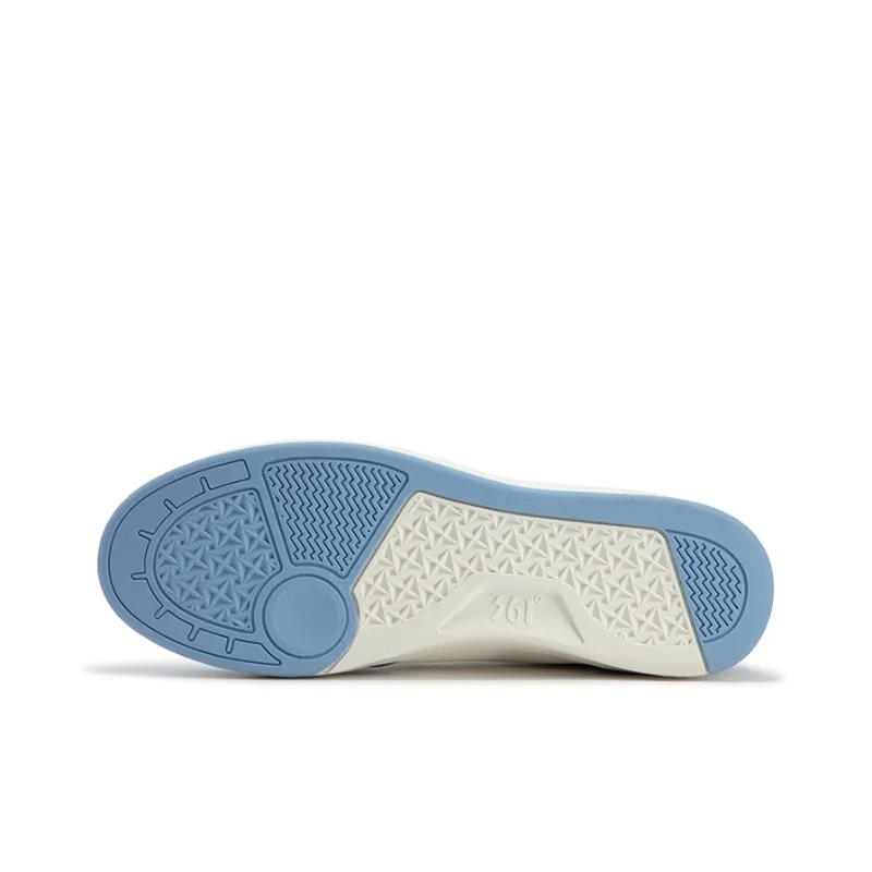 361° Air Force One Anti Slip Wear Resistant Mid Top Skateboard Shoes Men's Feather White Sky Blue-4