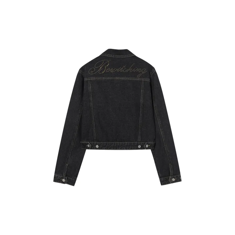 I'M ONE Denim Jacket Women's Black-1