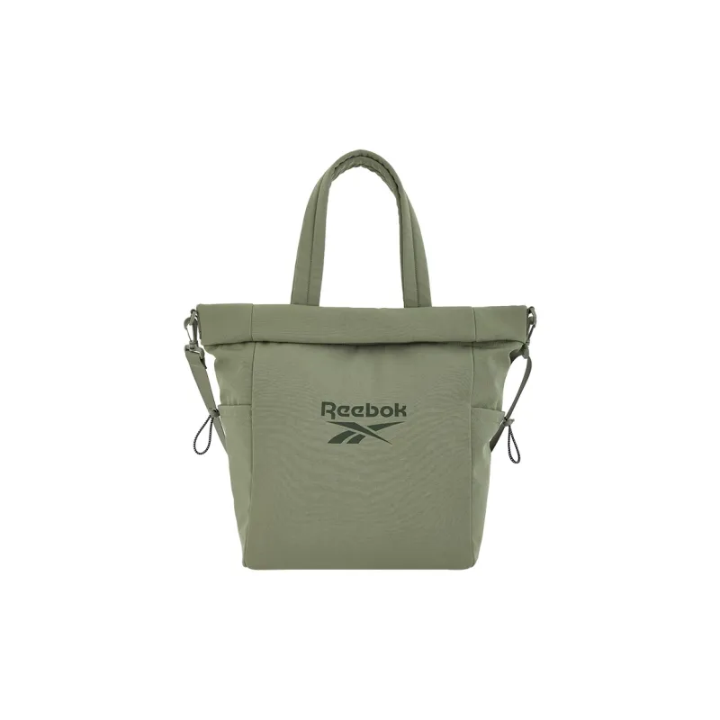 Reebok Fabric One Shoulder Crossbody Tote Regular Women's Ecru/Black/Khaki-8