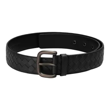 Bottega Veneta Leather Belts Men's Black Width 4cm
