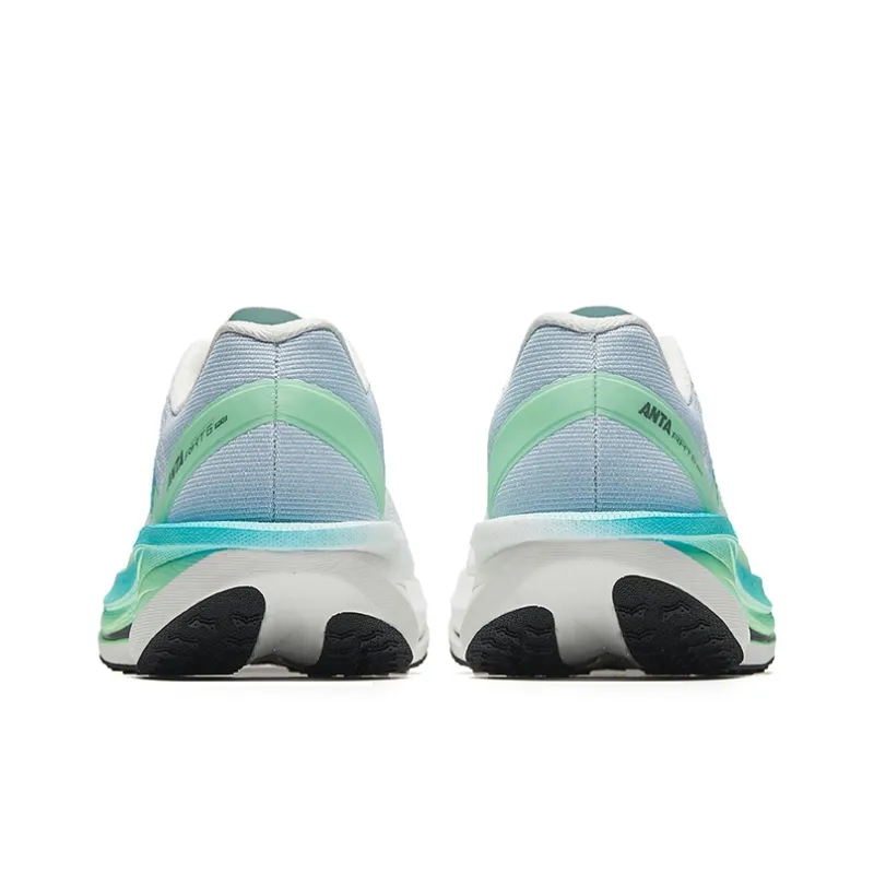 Anta Running Collection Anti-Slip Wear-Resistant Low-Top Casual Running Shoes Men's White Blue-3
