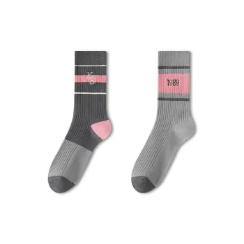 JIAZINI Mid Calf Socks Women's Combo Set