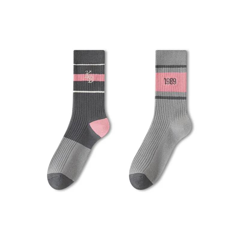 JIAZINI Mid Calf Socks Women's Combo Set-0