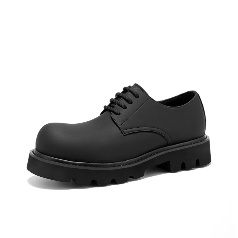 JOSINY Men's Casual Shoes Men Low Top Black-4