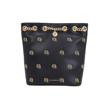 KARL LAGERFELD K/Ikonik Polyurethane Backpack Women's Black