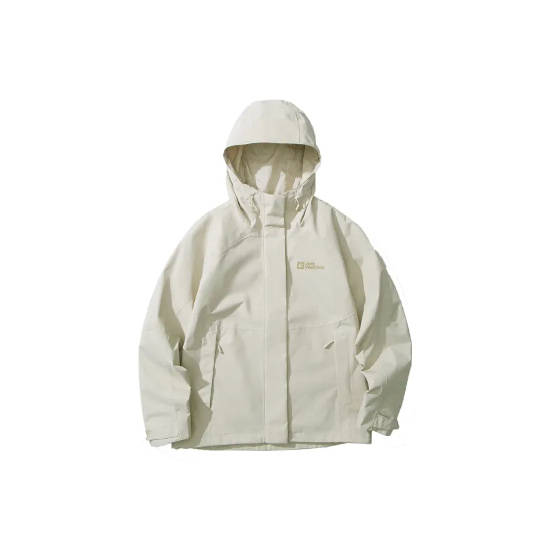 Jack Wolfskin Hiking Outdoor Hiking Water Resistant Windproof Water Repellent Warm 3 in 1 Windbreaker Jacket Women's-1