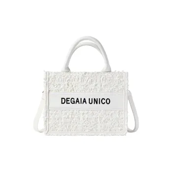 DEGAIA Polyester Shoulder Bag Crossbody Bag Handbag Small Size Women's Black/White