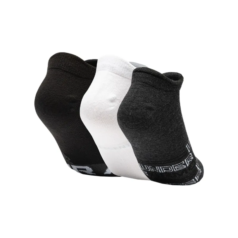 Under Armour Ankle Socks Unisex 1 Set Of 3 Pack Black/White/Dark Gray-1