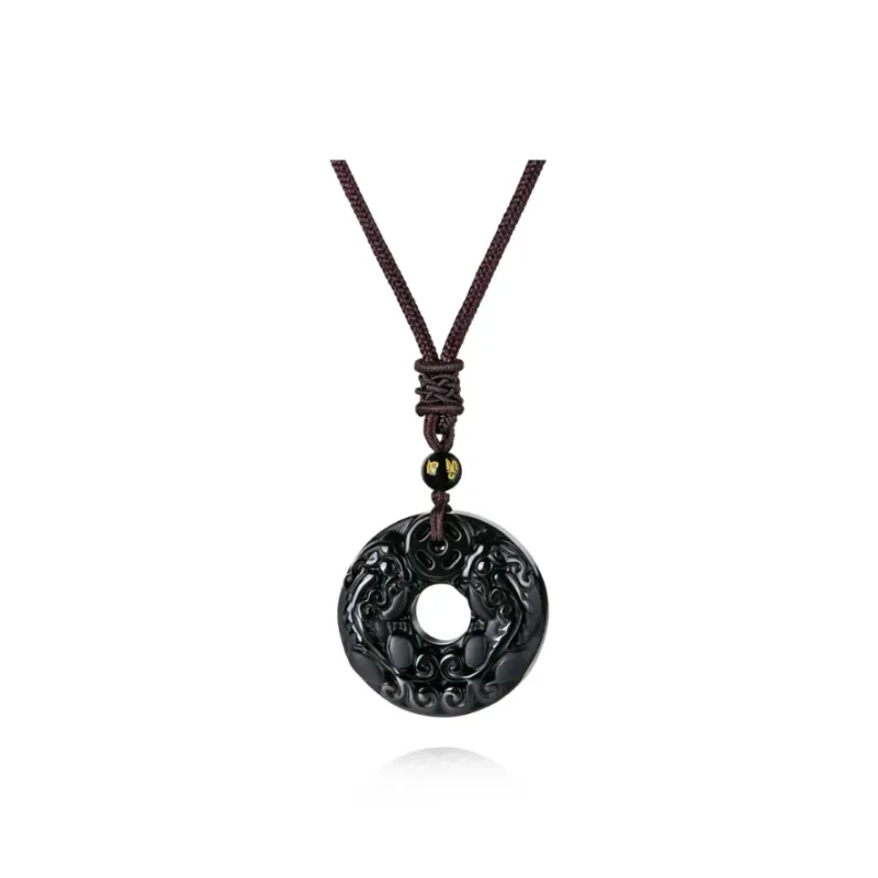 Green Craftsman Chalcedony Necklaces Unisex-0
