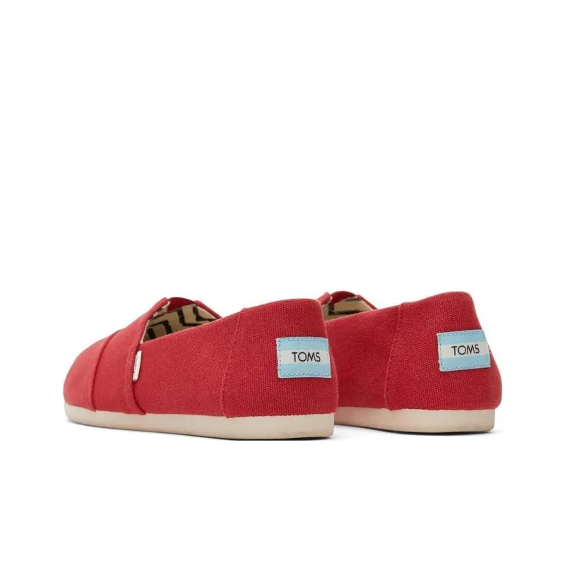 Toms Alpargata Casual Single Shoes Women's Red-3
