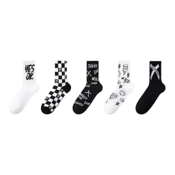 MIIOW Mid Calf Socks Women's 5 Pack