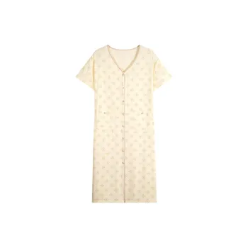 MIIOW Cool One Summer Series Nightgown Women's Egg Yellow Print