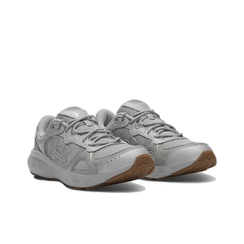 Under Armour Charged Anti Slip Wear Resistant Low Top Casual Shoes Women's Silver Gray-2