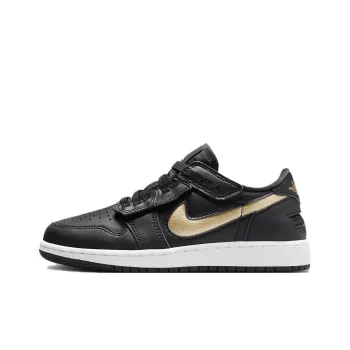 Jordan Air Jordan 1 Non slip Wear resistant Shock Absorption Low Top Vintage Basketball Shoes Women's Black