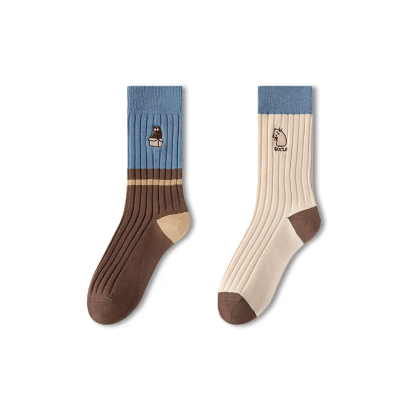 JIAZINI Mid Calf Socks Women's Combo Set-12