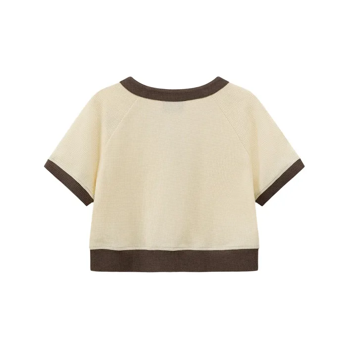 CHUU Cropped Coats Women's White Apricot-1