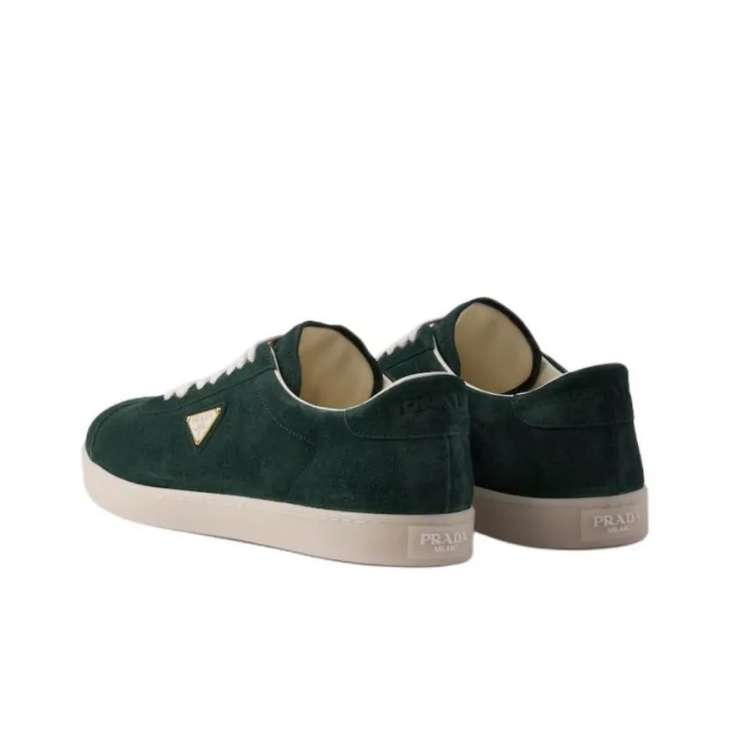 PRADA Lane Low Top Skateboard Shoes Men's Green-3