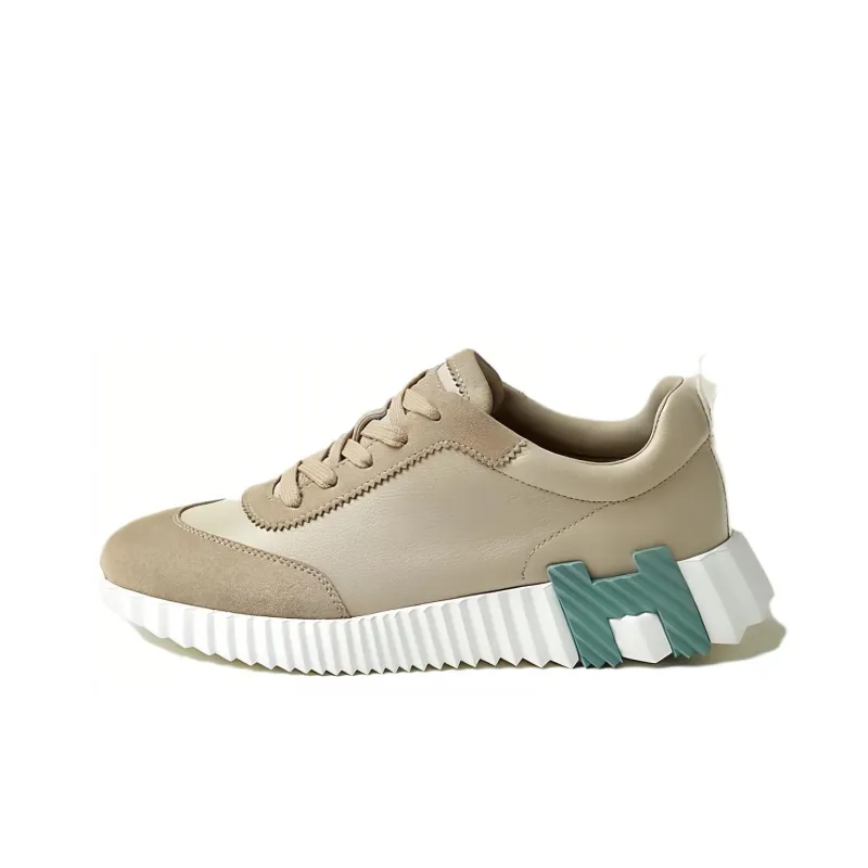 HERMES Bouncing Casual Shoes Women's Beige-0