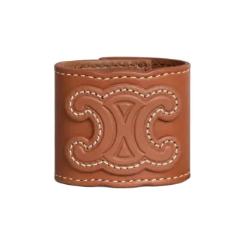 CELINE Calfskin Headbands Women's Brown