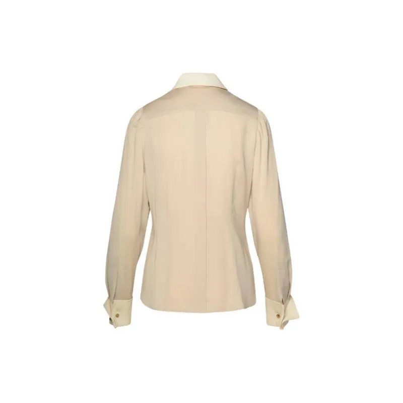 MaxMara Button Detailed Long Sleeved Blouse-1