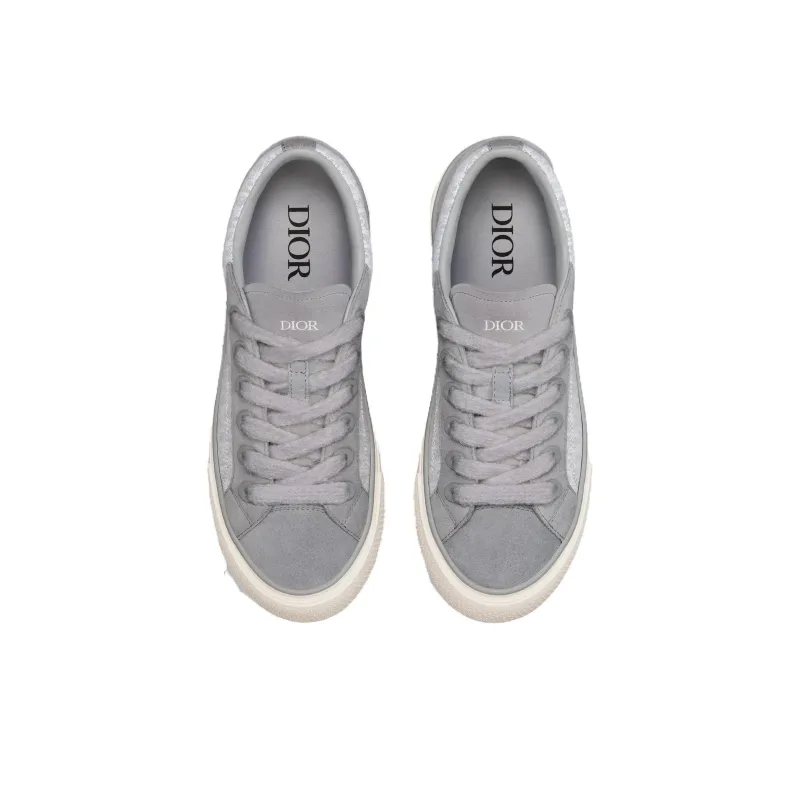 DIOR OBLIQUE B33 Low Top Skateboard Shoes Unisex Gray-3