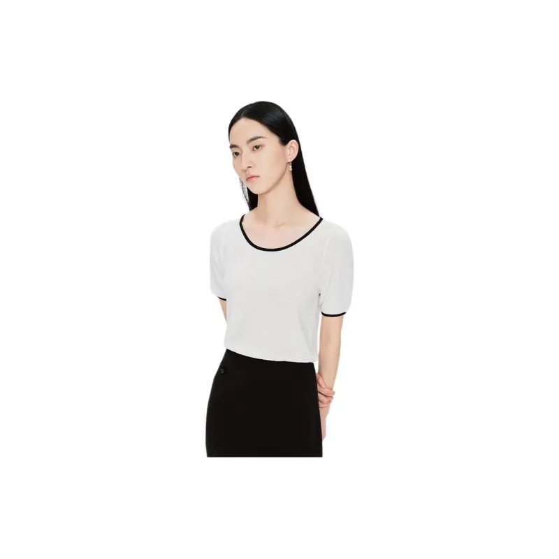 TKY SHOP T Shirt Women's Black White-1