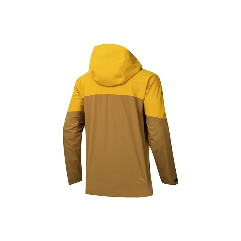 Anta Windproof And Wear-Resistant Windbreaker Jacket Men's Yellow Brown-1