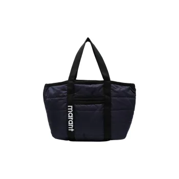 ISABEL MARANT Darwen Fabric Tote Bag, Shopping Bag, Shoulder Bag, Handbag Women's Midnight Blue & Black