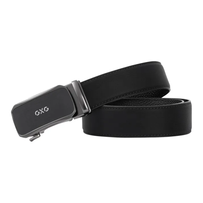 GXG Classic Business Pants With Korean Style Youth Automatic Buckle Cow Leather Leather Belts Men's 3.5CM-1